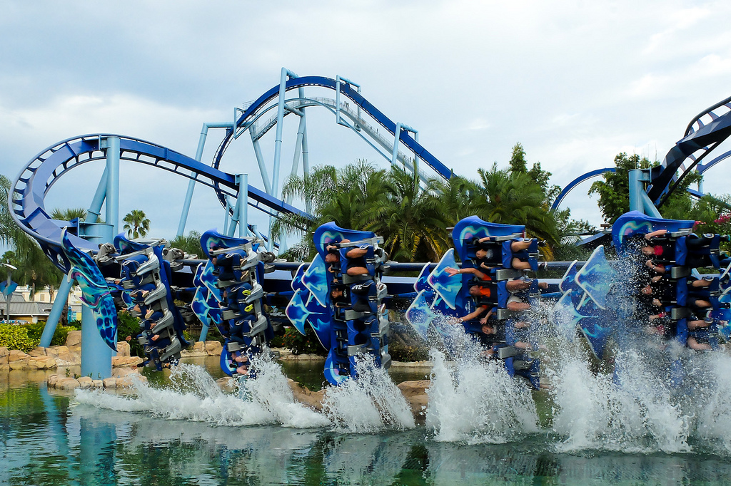 Roller Coasters - SeaWorld Orlando, Florida