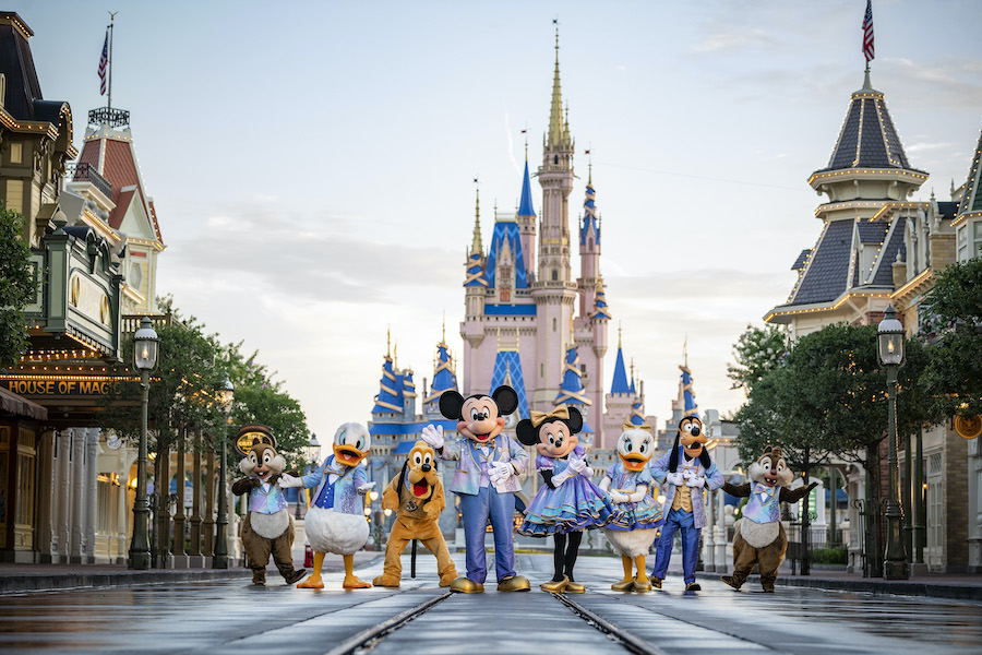 All the characters for Walt Disney World's 50th Anniversary