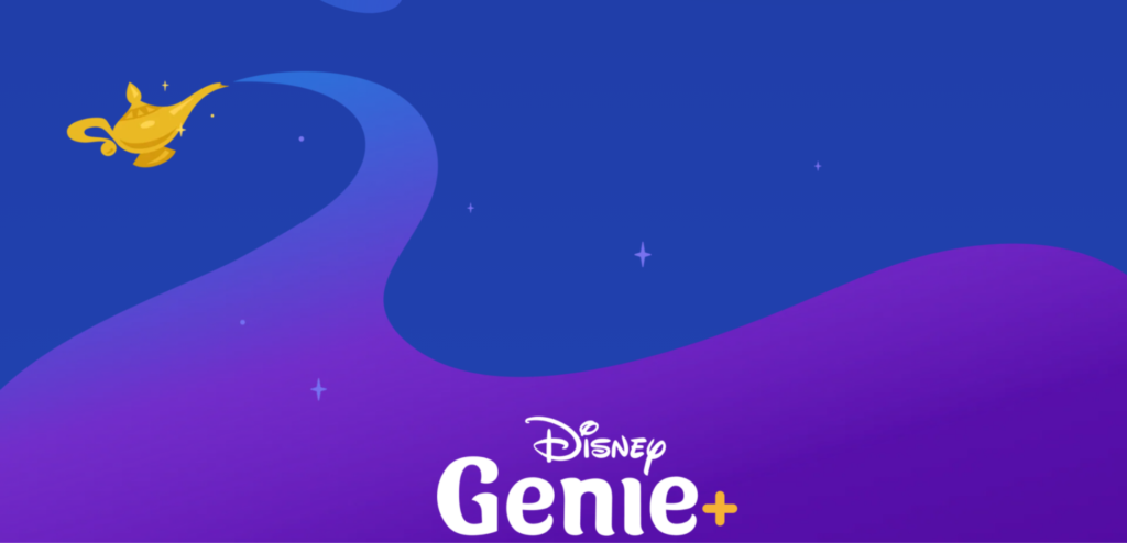 Disney Genie with the purple and blue hues