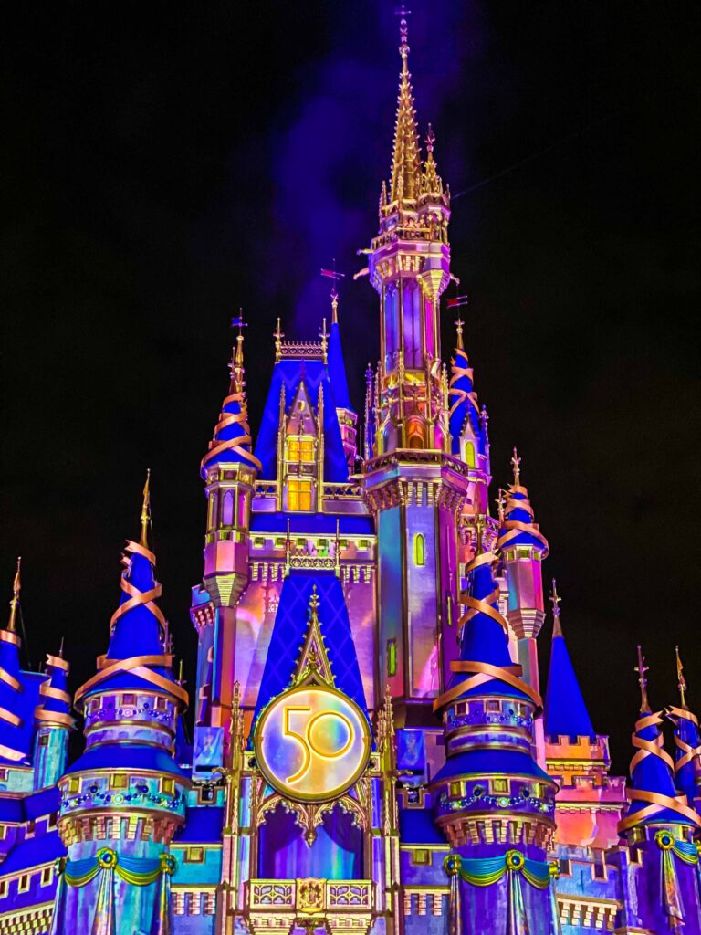Disney Enchantment Review of the 50th anniversary castle