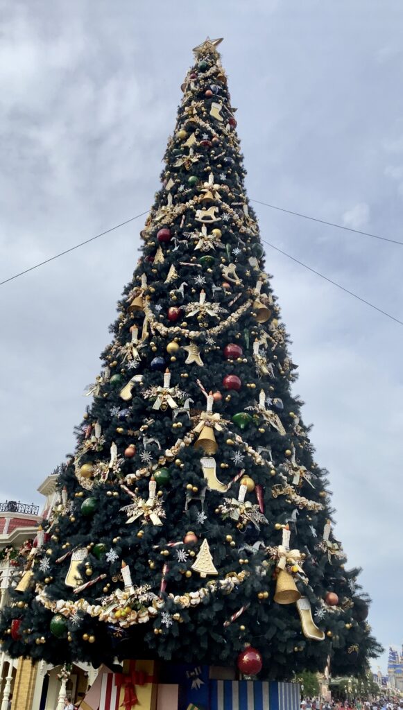 MK Christmas Tree stands tall with all of it's ornaments