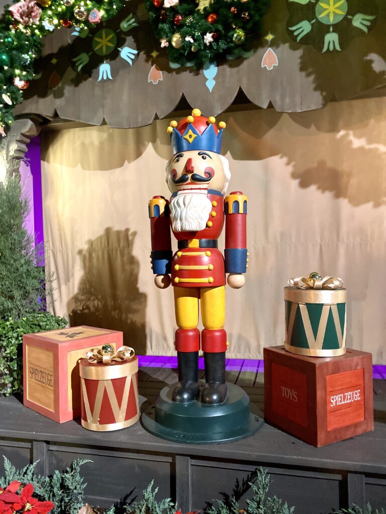 Colorful nutcracker in Epcot Germany