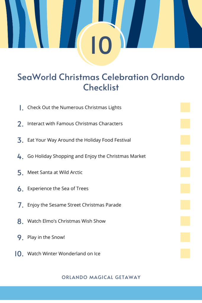 SeaWorld’s Christmas Celebration Orlando Checklist