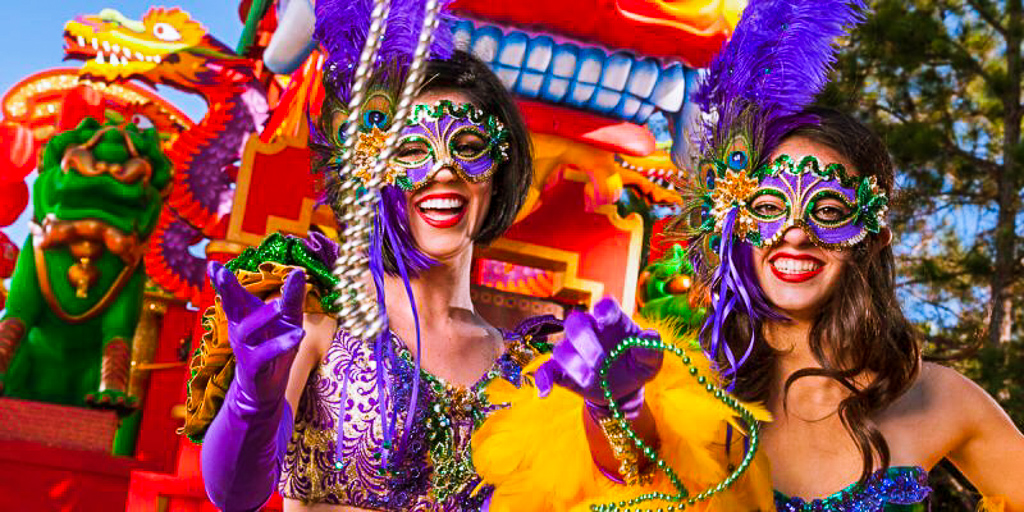 Mardi Gras Universal Studios is a celebration of bright and fun colors