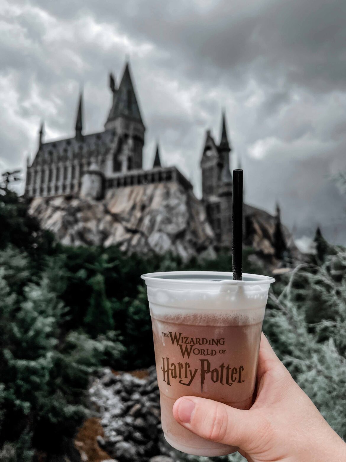 Butterbeer In Front Of Hogwarts Castle Magical Getaway Blog