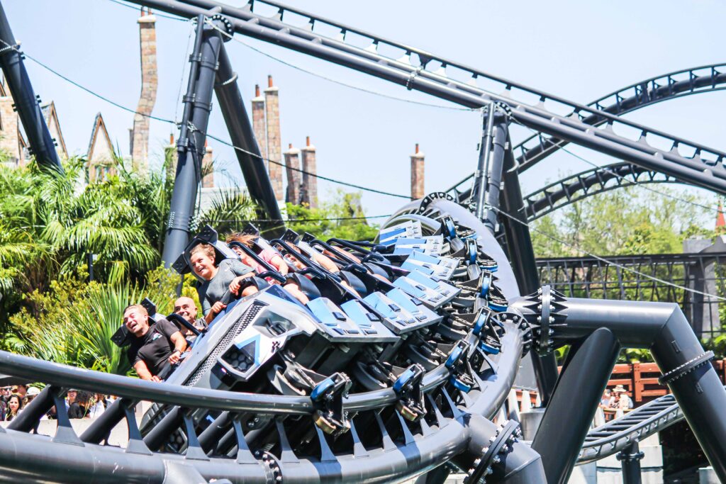 Velocicoaster Corkscrew At The End Of The Ride!